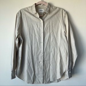 Lorenzini Men's Business Casual Button Down Shirt Grid Plaid Italy Size 42